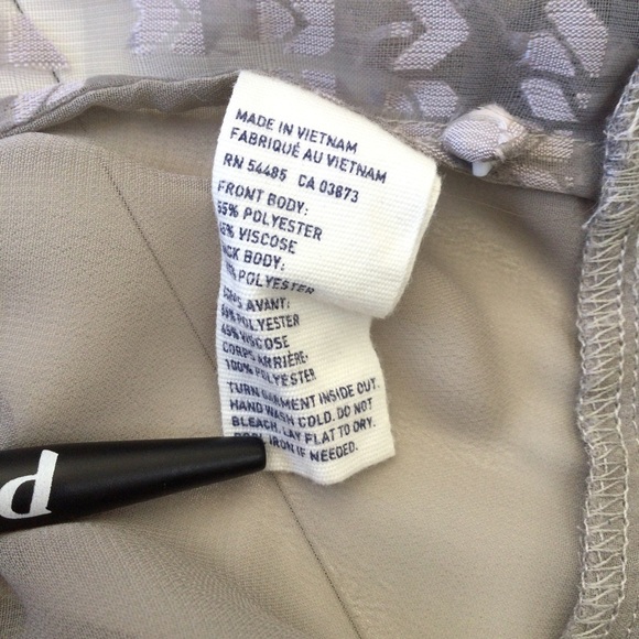 American Eagle Outfitters Sheer Textured Sleeveless Top Gray XS - Picture 7 of 9